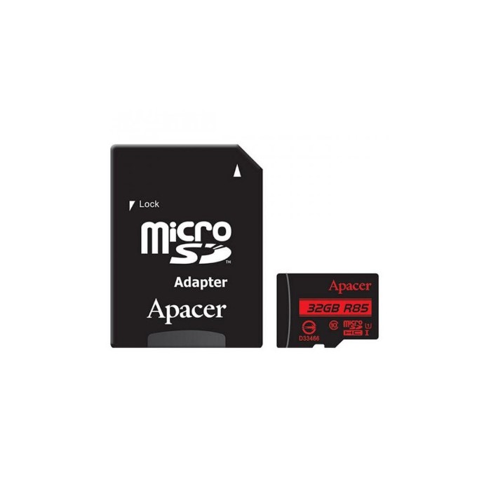 Карта пам'яті Apacer microSDHC 32GB R85 (AP32GMCSH10U5-R)